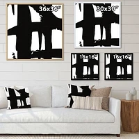 Black & White Crossing Paths II Wall Art