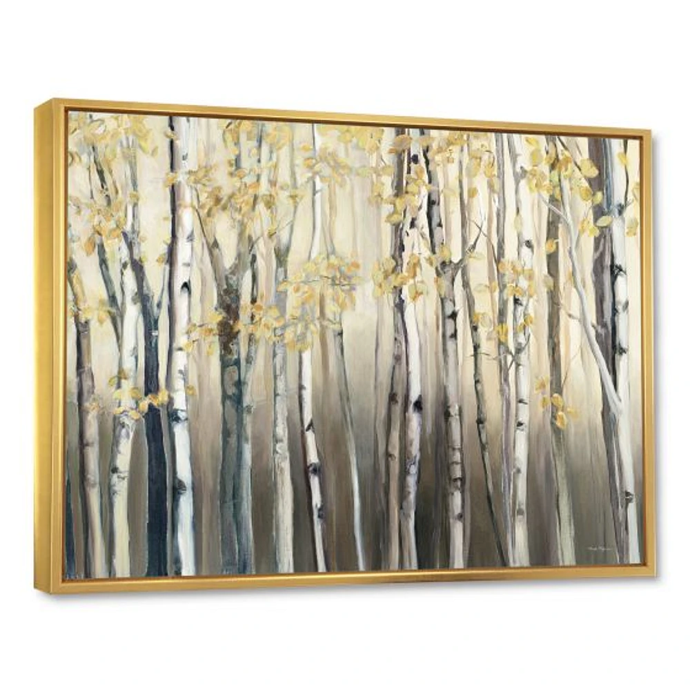 Golden Birch Forest I  Canvas Wall Art