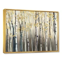 Golden Birch Forest I  Canvas Wall Art