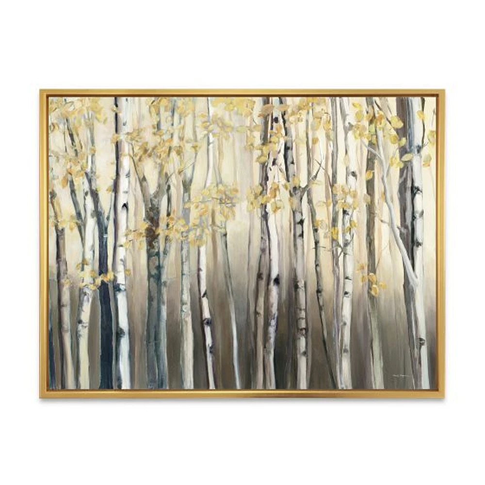 Golden Birch Forest I  Canvas Wall Art