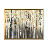 Golden Birch Forest I  Canvas Wall Art