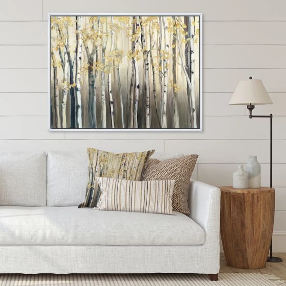 Golden Birch Forest I  Canvas Wall Art