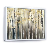 Golden Birch Forest I  Canvas Wall Art