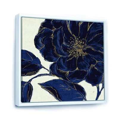 Dark Rose Gilded Gold  Canvas Wall Art Print