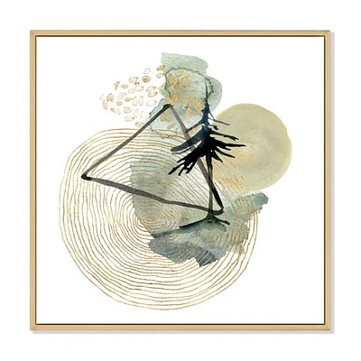 Abstract of Mountains Moon and Tree  Wall Art