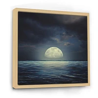 Super Moon Over The Sea II  Wall Art