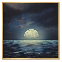 Super Moon Over The Sea II  Wall Art