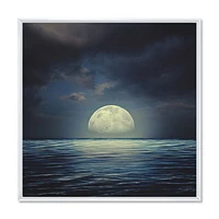 Super Moon Over The Sea II  Wall Art