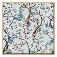 Chinoiserie with Birds and Peonies X  Wall Art