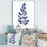 Navy Blue Eucalyptus II  Wall Art