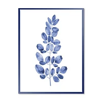 Navy Blue Eucalyptus II  Wall Art