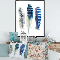 Toile « Colourful Boho Feathers I »