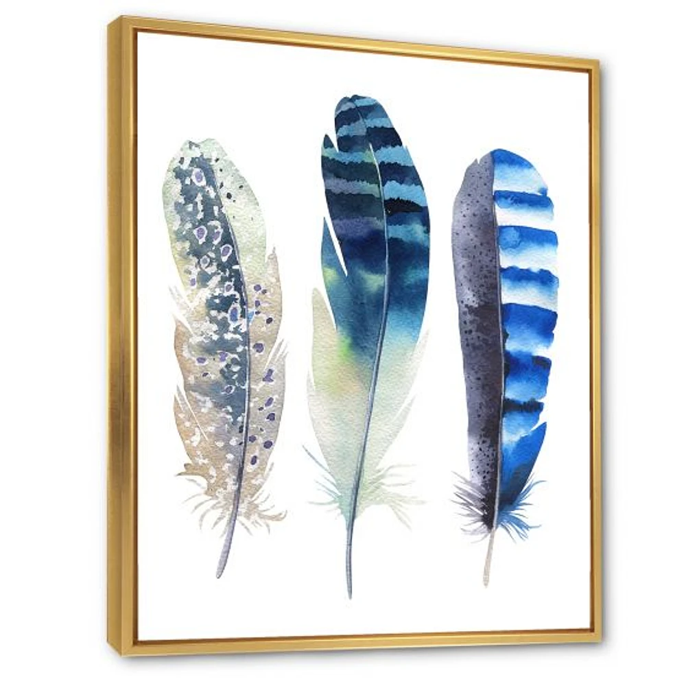 Colourful Boho Feathers I  Wall Art