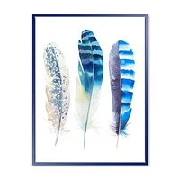 Toile « Colourful Boho Feathers I »