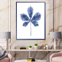 Toile « Navy Blue Chestnut Leaf »