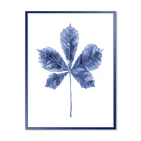 Toile « Navy Blue Chestnut Leaf »