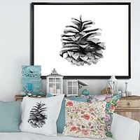 Toile « Conifer Cone Monochrome