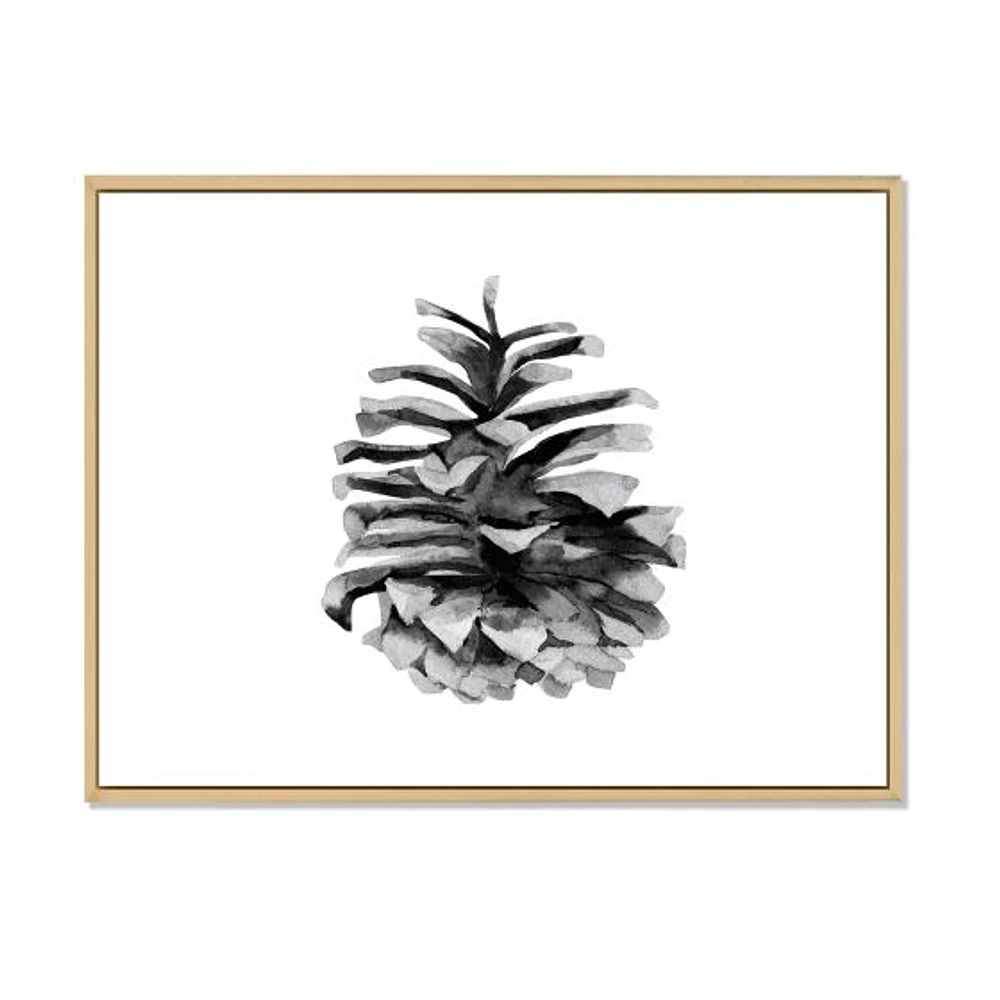 Toile « Conifer Cone Monochrome