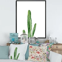 Toile « Green Cactus South Western Plant Botanical Detail »