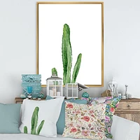 Toile « Green Cactus South Western Plant Botanical Detail »