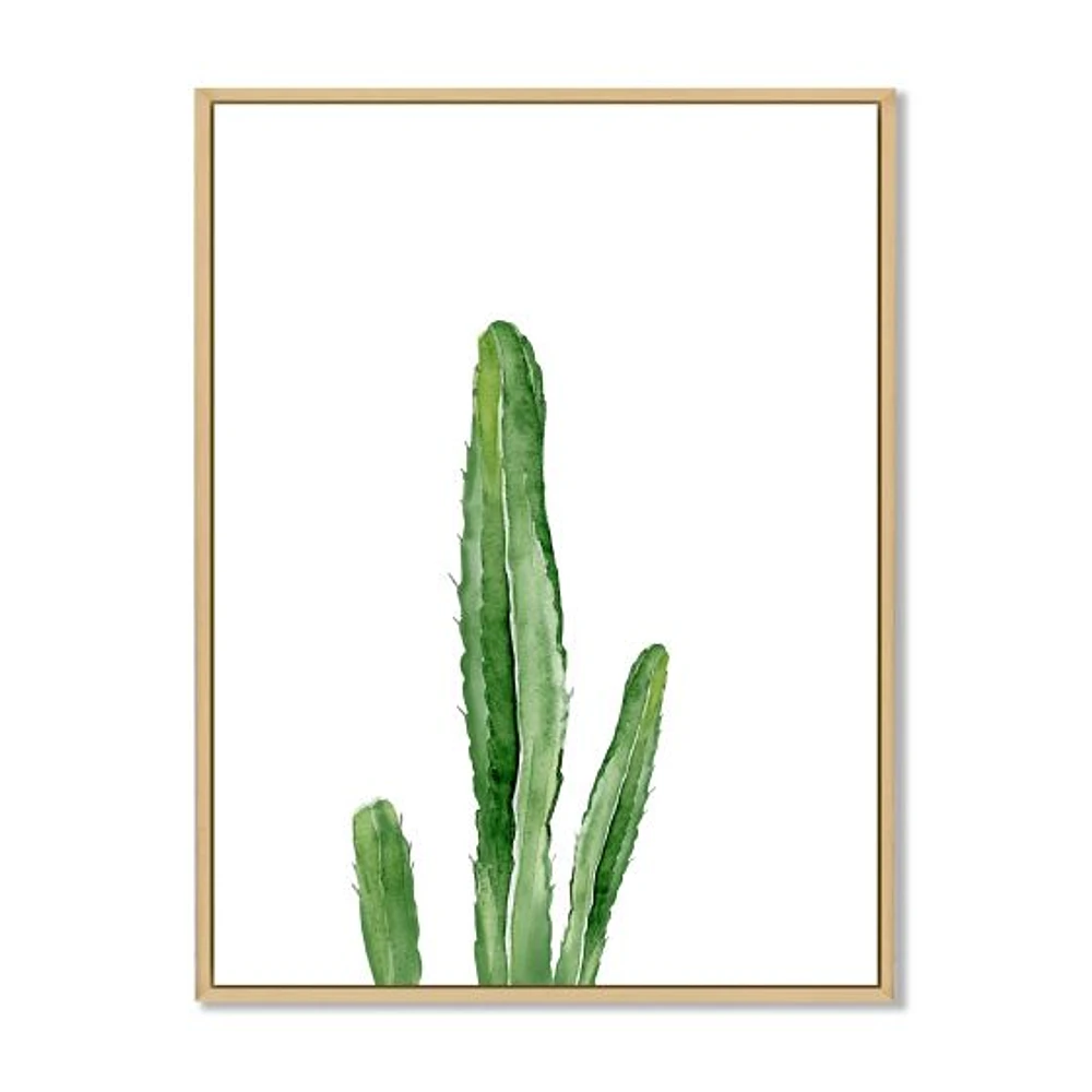 Toile « Green Cactus South Western Plant Botanical Detail »