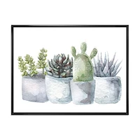 Toile « Cactus and Succulent House Plants I