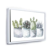 Toile « Cactus and Succulent House Plants I