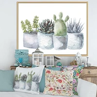 Toile « Cactus and Succulent House Plants I