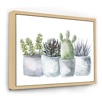 Toile « Cactus and Succulent House Plants I