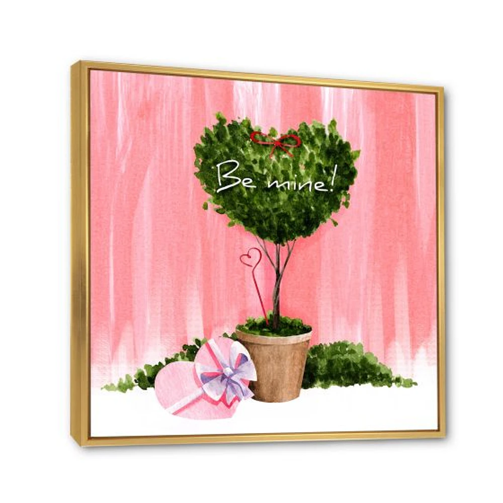 Toile « Heart Shaped Valentine House Plant