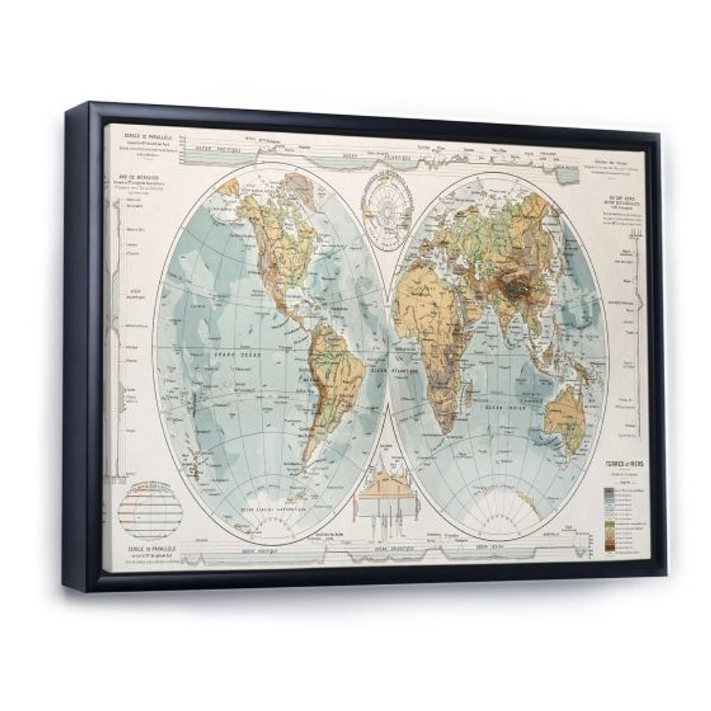 Ancient Map of The World II Wall Art