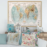 Ancient Map of The World II Wall Art