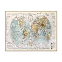 Ancient Map of The World II Wall Art