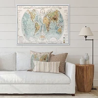 Ancient Map of The World II Wall Art