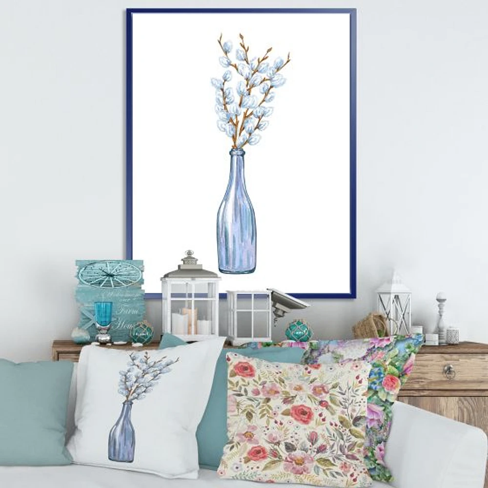 Bunch of Blue Willow Twigs II  Wall Art