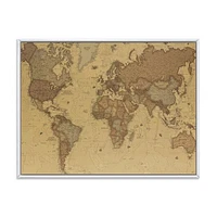 Ancient Map of The World III Canvas Wall Art