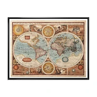 Ancient Map of The World VIII Wall Art