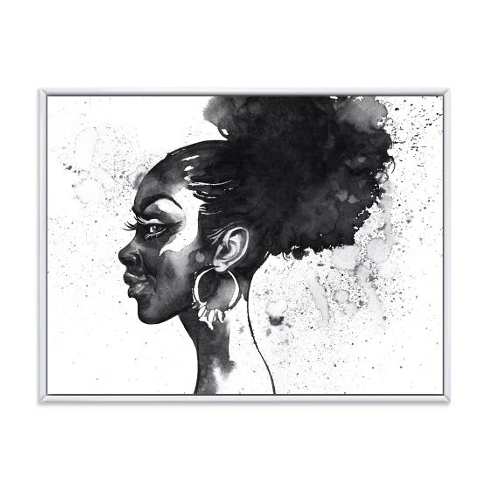 Monochrome Portrait of African American Woman I  Wall Art