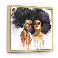 Toile « Portrait of Two Afro American Women