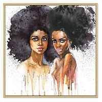 Toile « Portrait of Two Afro American Women