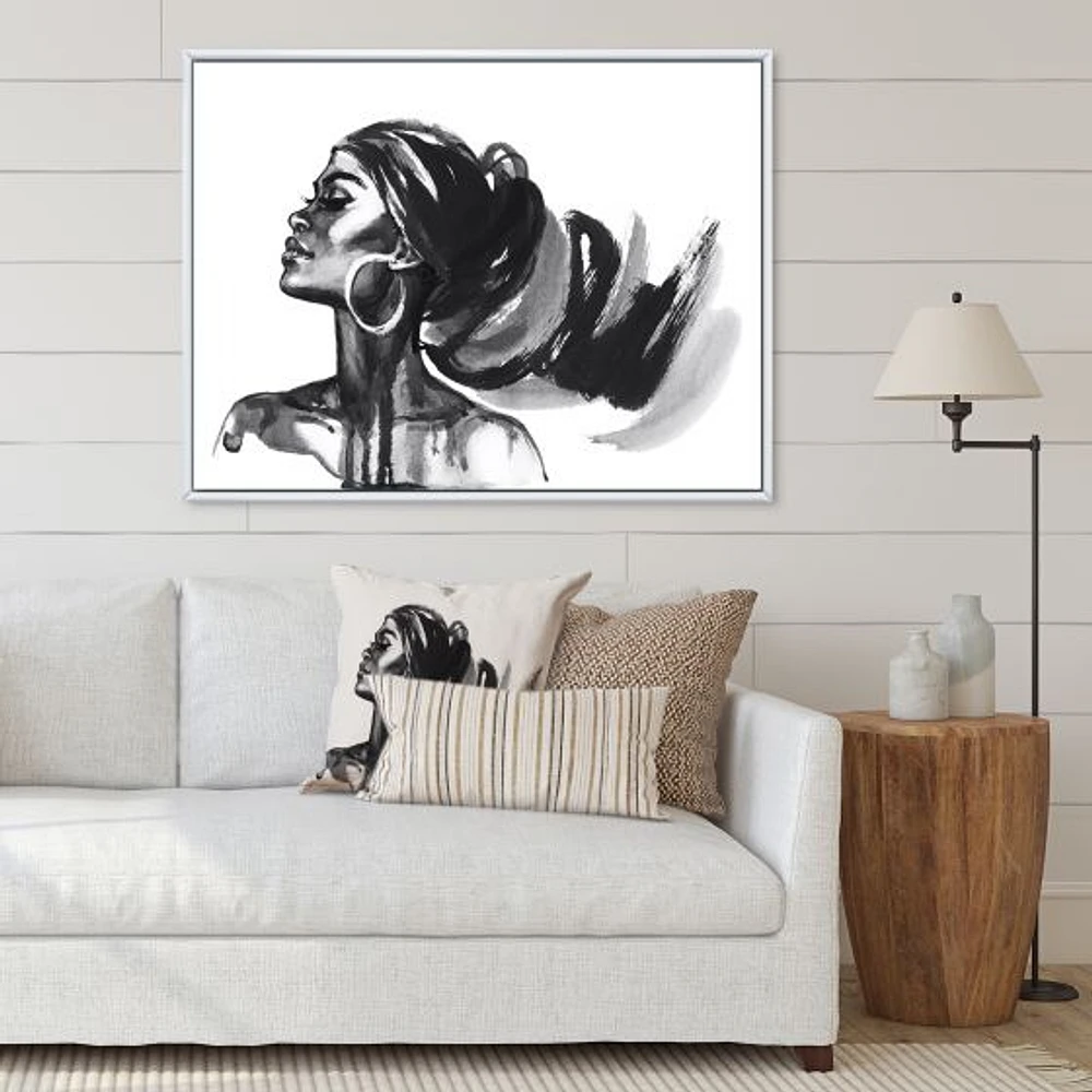 Monochrome Portrait of African American Woman IV  Wall Art