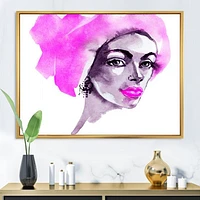 Afro American Woman Fashion Portrait  Wall Art