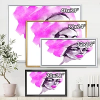 Afro American Woman Fashion Portrait  Wall Art