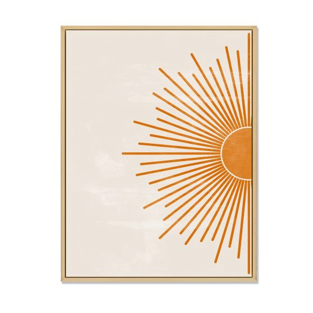 Toile imprimée « Orange Sun Print I »