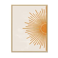 Toile imprimée « Orange Sun Print I »