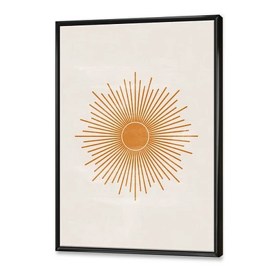 Orange Sun Print II  Wall Art