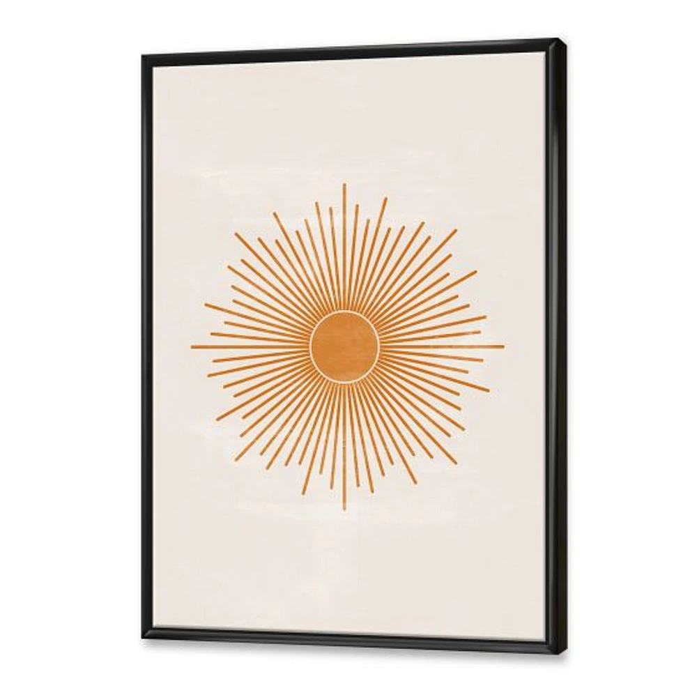 Toile « Orange Sun Print II »