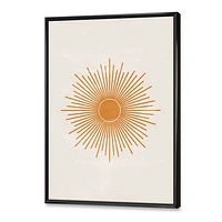 Orange Sun Print II  Wall Art