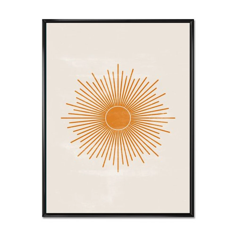 Orange Sun Print II  Wall Art