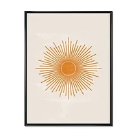 Orange Sun Print II  Wall Art